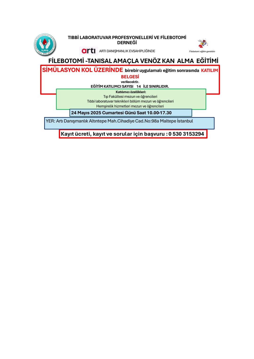 24 Mayıs 2025 Eğitim Programı